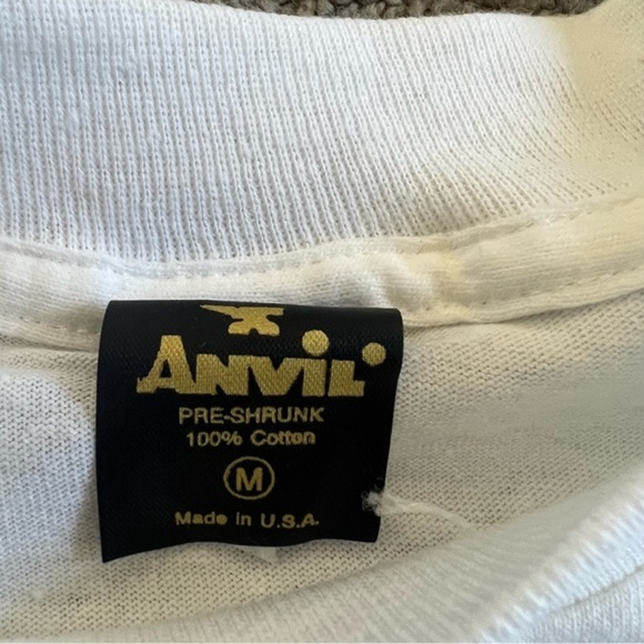 VTG Apple Macintosh IIGS College L/S T Shirt Sz M White Rainbow Treble Clef NWOT - Picture 4 of 9